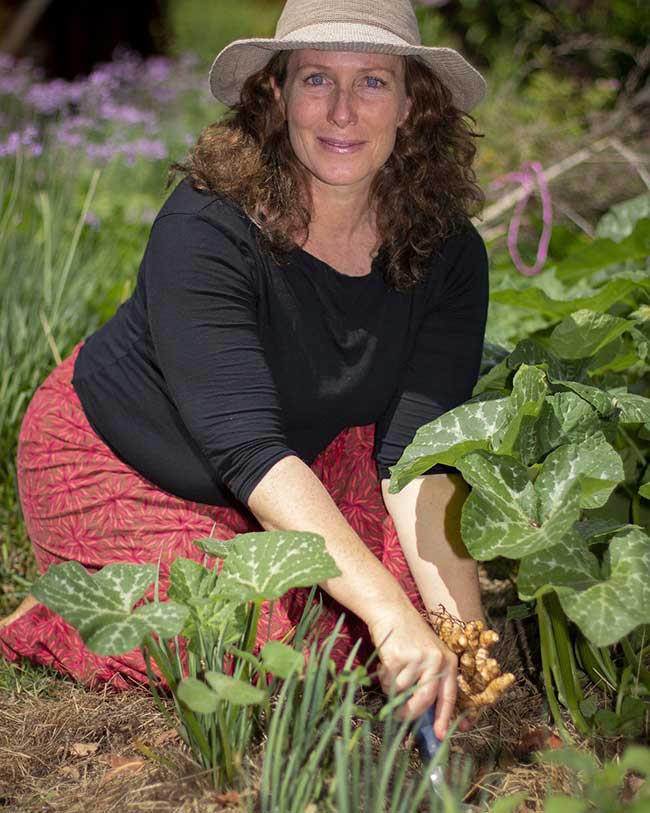 Morag Gamble in her Incredible Edible Garden 1