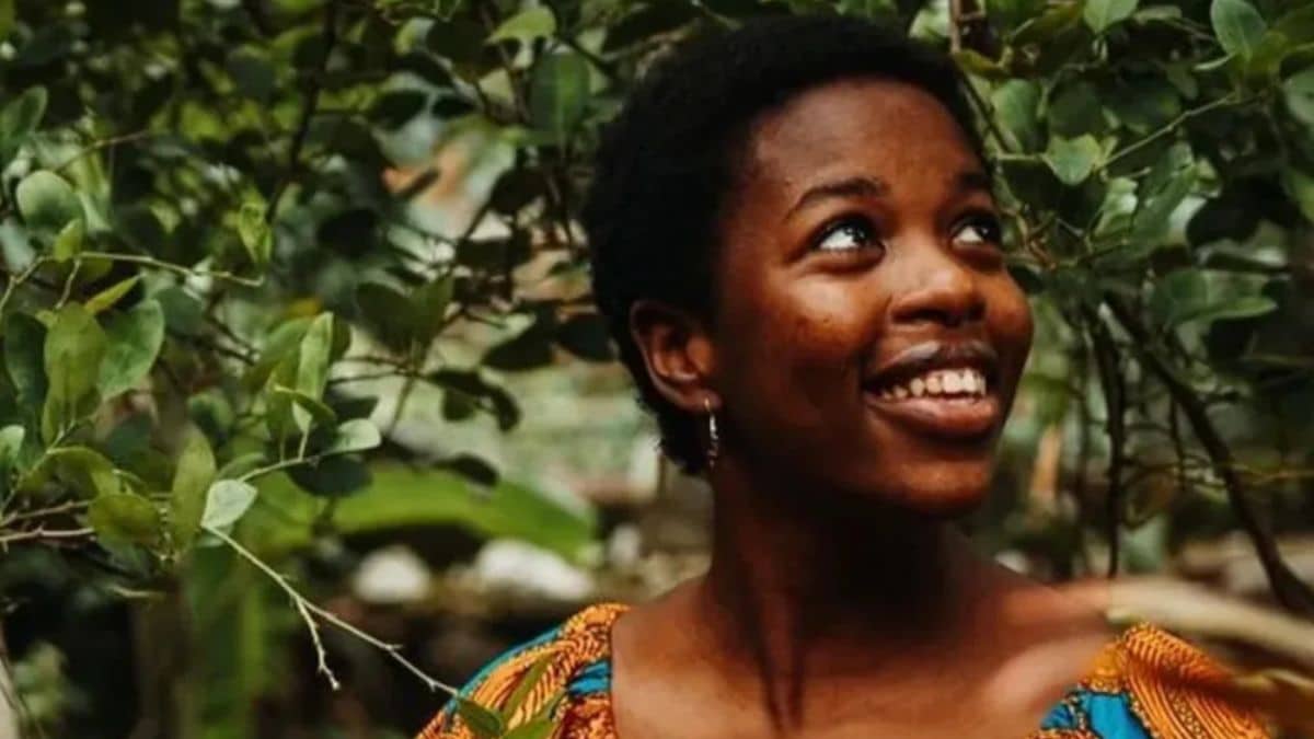Megan Banda in garden